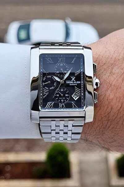 Daniel Klein Kadranı Siyah Kordonu Metalik Renk 2 Yıl Garantili Erkek Kol Saati