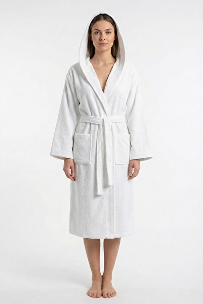 Ender Home Halat de baie cu glugă CottonVerse – 100% bumbac, unisex