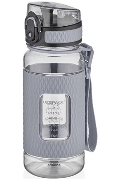 Vagonlife Uzspace 5043 400ml زجاجة مياه من التريتان باللون الرمادي الفاتح