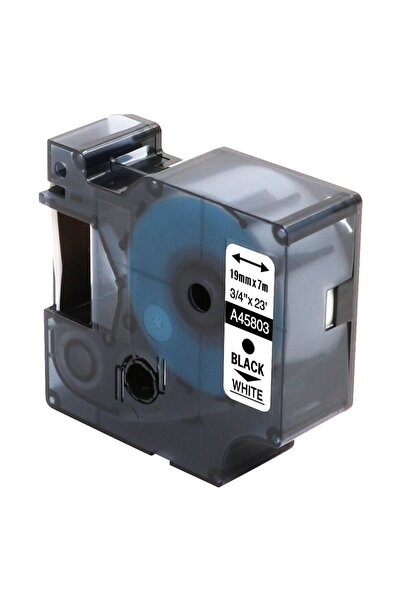 Dymo S0720930 D1 Yedek Şerit, 24 mm x 7 mt, Beyaz- Siyah (53713)