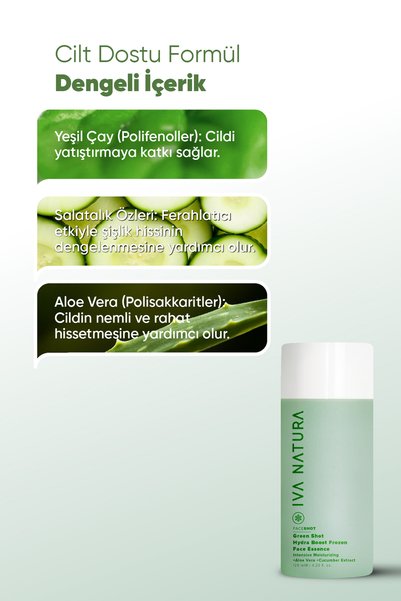 Iva Natura Green Shot Cold Contact Soothing Facial Treatment