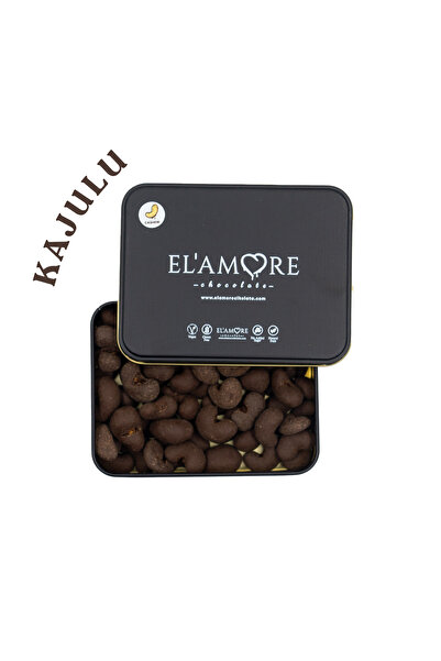 Elamore Şeker İlavesiz, Glütensiz, Vegan Kajulu Bitter Çikolata - Küçük Kare ...