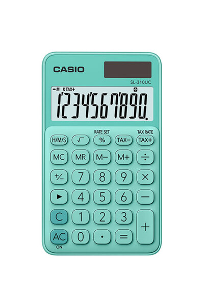 Casio SL-310UC-GN Cep Tipi 10 Hane Yeşil Hesap Makinesi