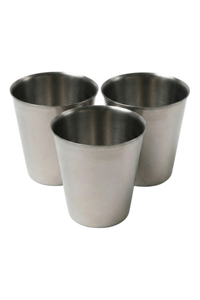 ÖZBİR Stainless Steel 3-Piece Water Cup Unbreakable Camping Picnic Cup Multi-...