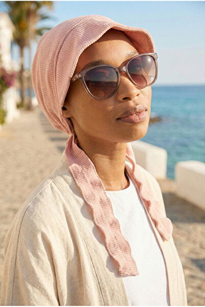 elysianfidan Pălărie cu pliuri, turban gata cu pudră, șapcă pentru piscină, p...