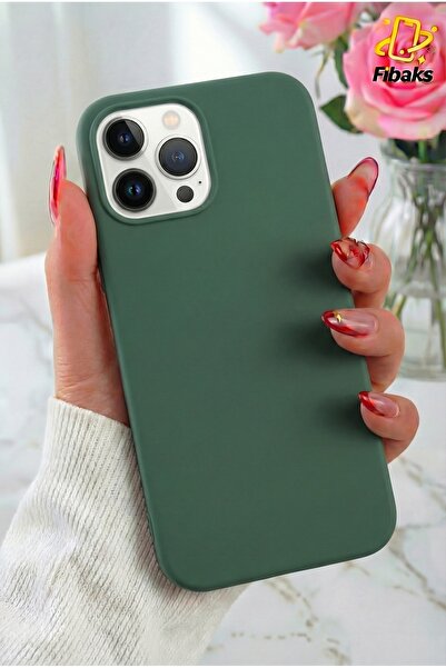 Fibaks حافظة آيفون 12/12 برو مصنوعة من السيليكون السائل الناعم الملمس