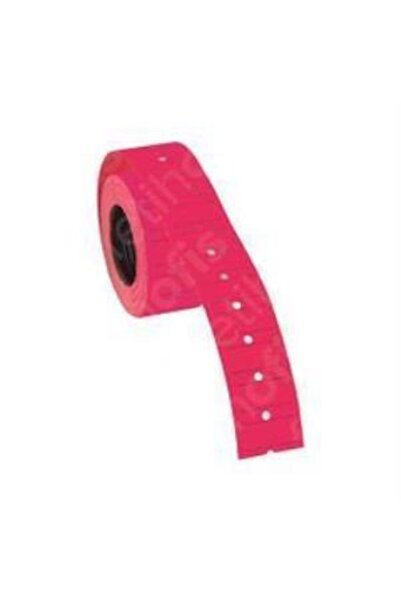 Tanex Etichetă de preț cu dungi 12x21 roz fosforescent