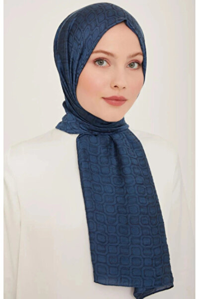Armine Trend Dama Şal 2 - 1141 Koyu Mavi