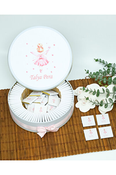 BUGİTO 80 Adet Peri Kızı Temalı İsme Özel Hoş Geldin Kız Bebek Doğum Günü Hed...