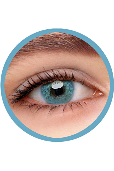 Fancy Look Ocean Blue Lentile de contact colorate albastre, pachet complet cu...