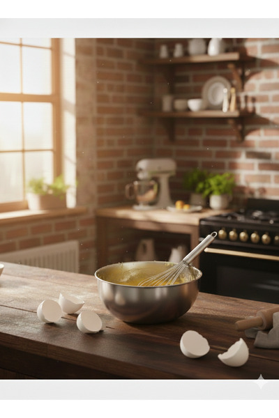 GörSeç 3-Piece Stainless Steel Mixing Bowl Prep Container Set Presentation Co...