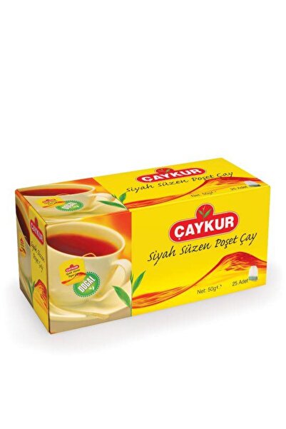 Çaykur Siyah Süzen Poşet Çay 2 gr 25 Adet (Net 50gr)