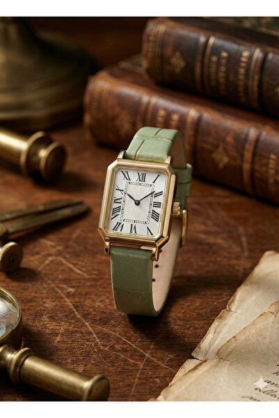 LUNA Eyewear Deri Kordonlu Minimal Vintage Paslanmaz Kararmaz 1 Atm Kutu ve P...