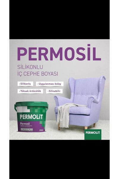 Permolit Permosil Ic Cepe Silikonlu Silinebilir 20 Kg