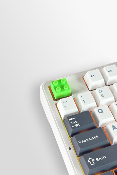 buffed Lego Mekanik Klavye Tuşu Yeşil Artisan Keycap Gamer Aksesuar