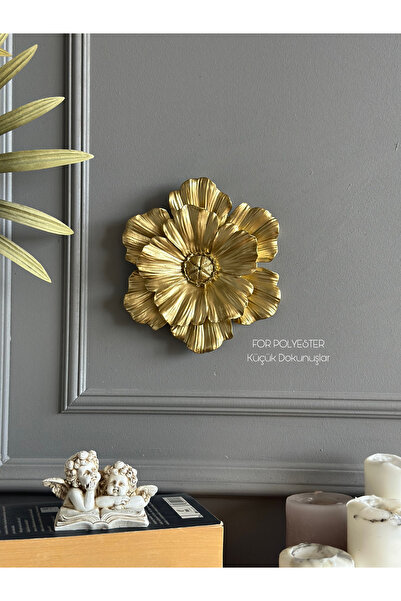 FOR POLYESTER Küçük Dokunuşlar Duvar ve Masa Aksesuarı Tekli Katmanlı Çiçek B...