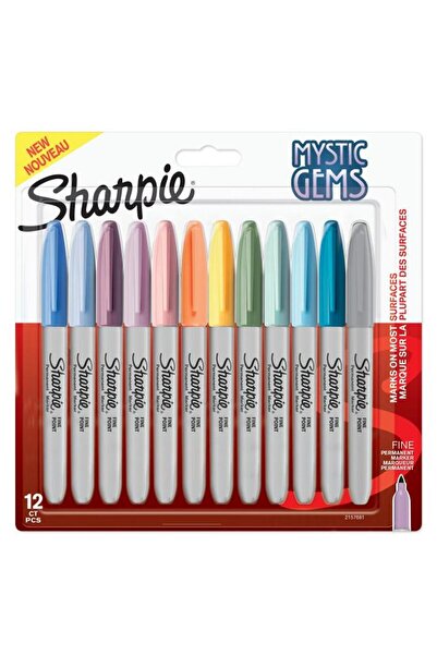 Sharpie Fine Parmanent 12 Likalın Uç Neon Renkler