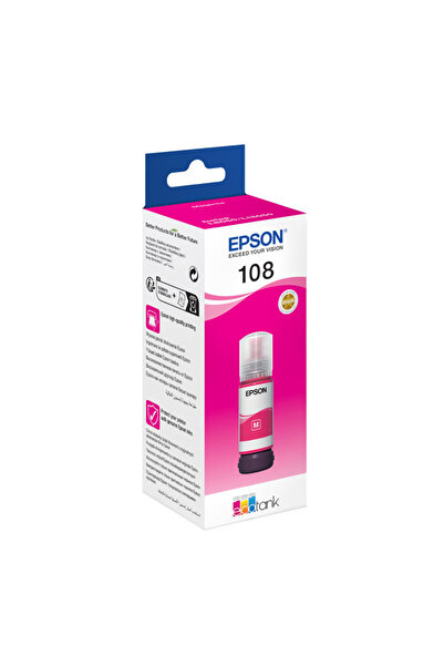 EPSON 108 T09C3 Magenta Kırmızı Şişe Mürekkep T09C34A L18050-L8050