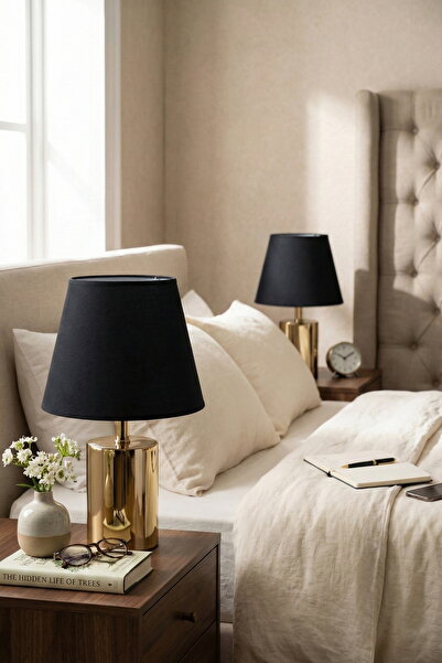 AbajurAksesuar سمارة عاكس الضوء الأصفر المزدوج