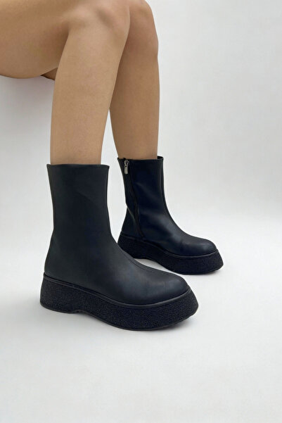 inizio Cizme casual pentru femei cu piele neagră GD309