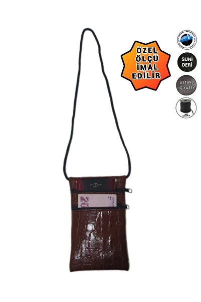 SEVBAGS Suni Deri Asker Umre Hac Su Geçirmez Telefon Ve Para Boyun Cüzdanı Gü...
