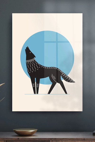 Decovetro Γυάλινο Τραπέζι με Μίνιμαλ Σχέδιο Λύκου