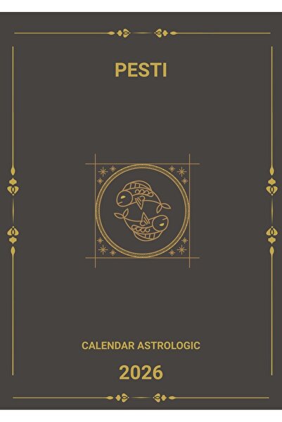 PRİNT Pisces Astrological Calendar 2026