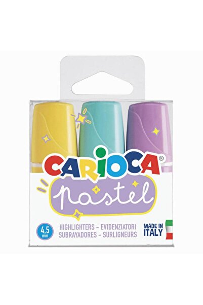 CARIOCA مجموعة أقلام تحديد باستيل ميني مكونة من 3 قطع