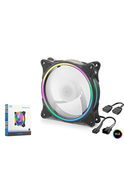 NODAR Nd2658 Kasa Fanı İç ve Halka Tip Argb 12Cm Siyah