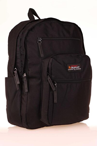 KAUKKO Rucsac cu buzunare complete, negru K1599