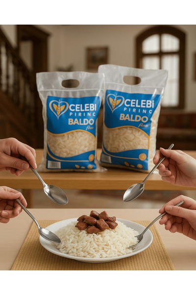 TERME ÇELEBİ Çelebi Baldo Plus Pirinç | İri Taneli Terme Pirinci | Premium Kalite Pirinç 5KG