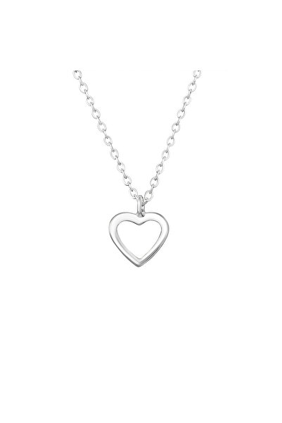 OEM Colier Elegant din Argint 925, cu Pandantiv delicat sub forma de Inimă, L...