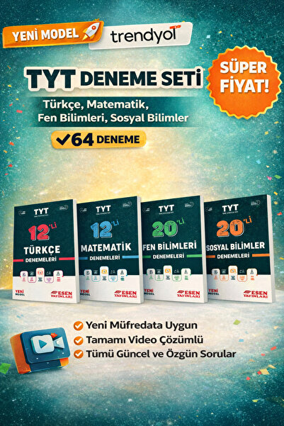 3D Yayınları Esen Yayınları Yeni Model Tyt Branş Deneme Seti