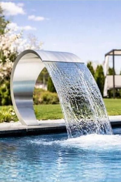 Şelale Watershut 500-600mm Havuz Tipi Su Perdesi Kobra - Paslanmaz Çelik (Et ...