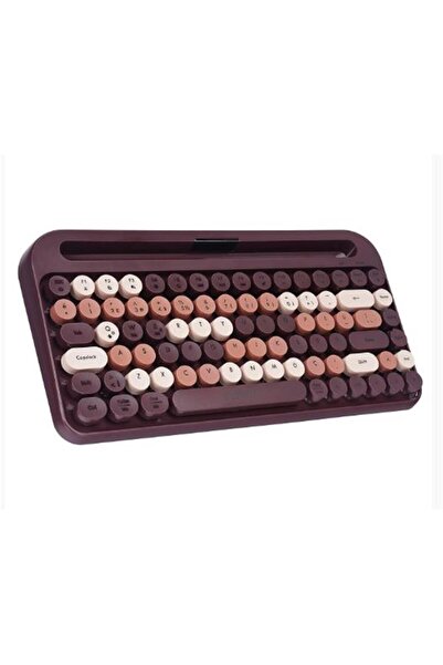 Everest KB-99 MOCHA 2.4G+BT1+BT2 Çoklu Cihaz Bağlantılı Q Kablosuz klavye