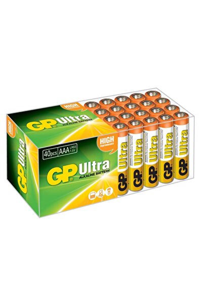 GP Batteries GP G-Tech LR03 AAA Boy Ultra Alkalin İnce Kalem Pil 40'lı Paket ...