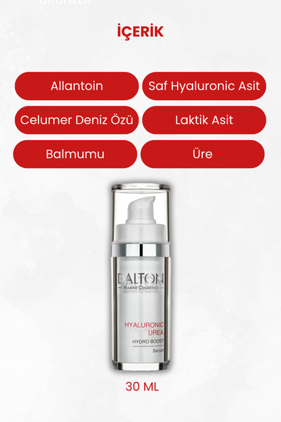 DALTON MARİNE COSMETİCS Kuru Ciltler Için, Dolgunlaştırıcı, Hyaluronıc Urea Y...