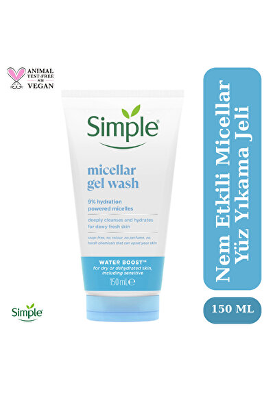 Simple Water Boost Micellar Kuru ve Mat Ciltleri Canlandıran Nemlendiricili Y...