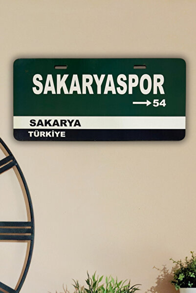 DURUSA "Sakaryaspor" 11 x 24 cm 3mm MDF Placă retro, Poster cu plăcuță de înm...