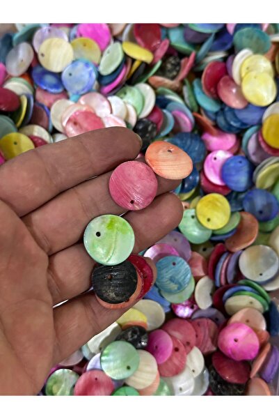 Gönülden Tasarım Doğal Midye Renkli Takı Boncuğu 2 Cm 50 Adet