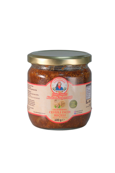 EFELER DİYARI Cevizli İncir Reçeli 400 gr - Aydın Dağ İnciri