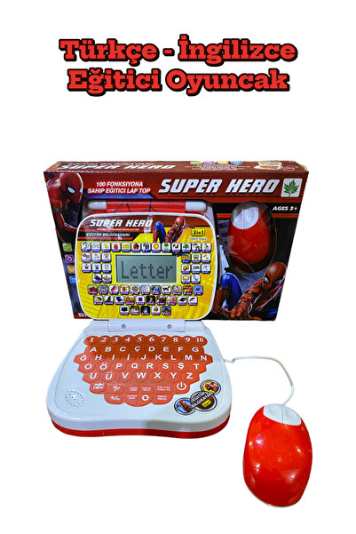 Vardem Eğitici ve Öğretici Akkıllı Laptop Türkçe-İngilizce Toplama-Çıkarma Ke...