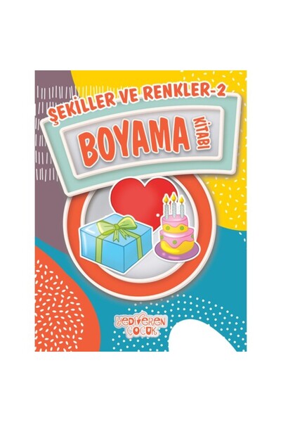 Yediveren Çocuk الأشكال والألوان 2 / كتاب التلوين