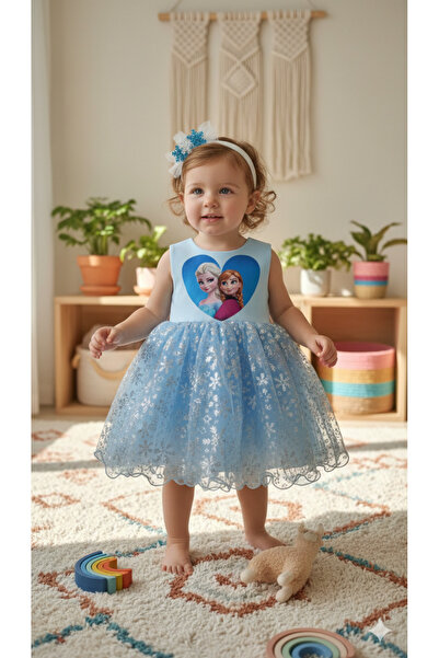 esmababykids Elsa Girl Dress