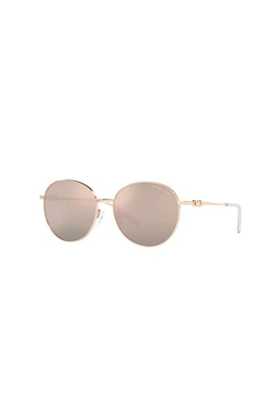 Michael Kors Woman Round Sunglasses- Mk 1119 - Lense Size:57mm - Rose Gold