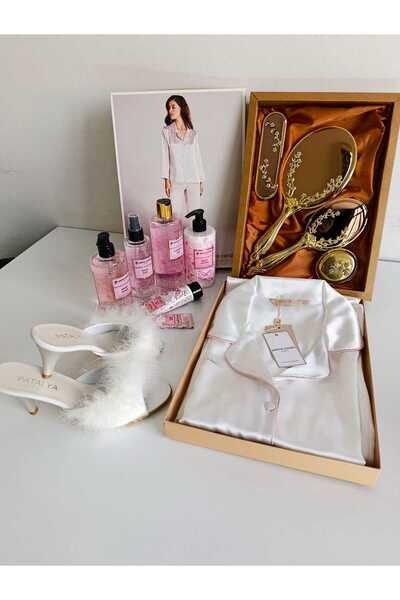 Pierre Cardin Dowry Set, Satin Pajamas, Paradise