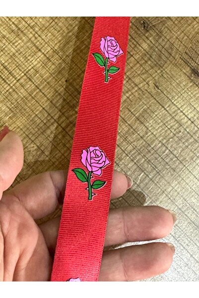 Gönülden Tasarım EN 5.5 CM ROSE PRINT PANGĂ ACCESORIUL DE CUSUT BORDURĂ 1 MET...