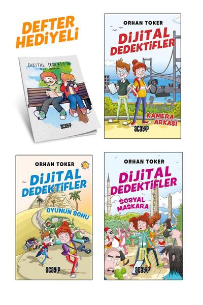 Acayip Yayınları Dijital Dedektifler 3.Kitap Defter Hediyeli/Orhan Toker/Acayip