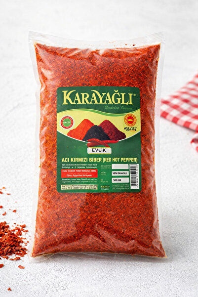 Karayağlı (500 GR) Birinci 1. Kalite Maraş Doğal Acı Evlik Saf Yaprak Pul Bib...