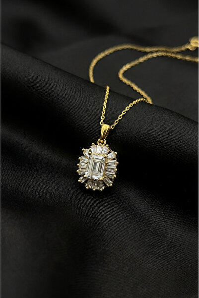 Shelby Silver Baget Kolye 925 Ayar Gümüş Kolye